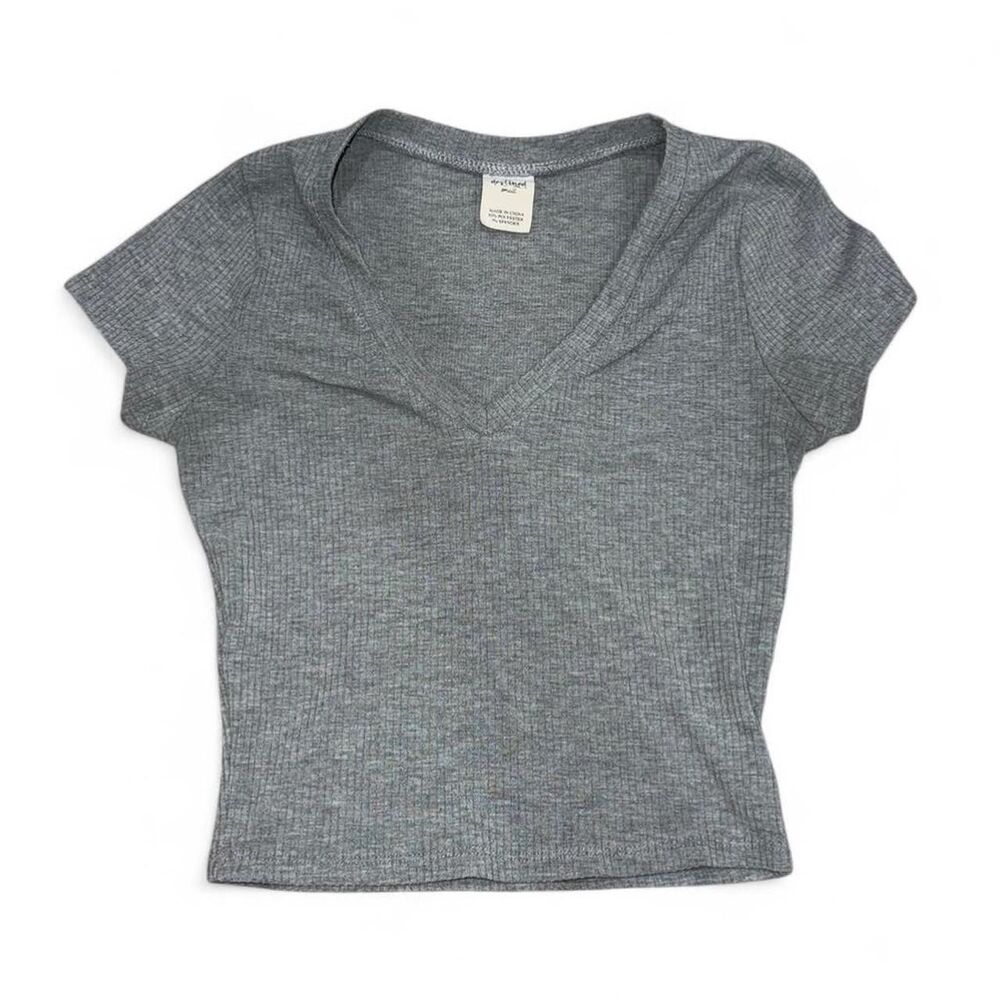 Women's Grey Crop-top